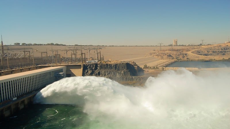 Aswan High Dam Nile River Egypt