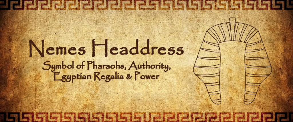 Ancient Egyptian Symbol Nemes Headdress