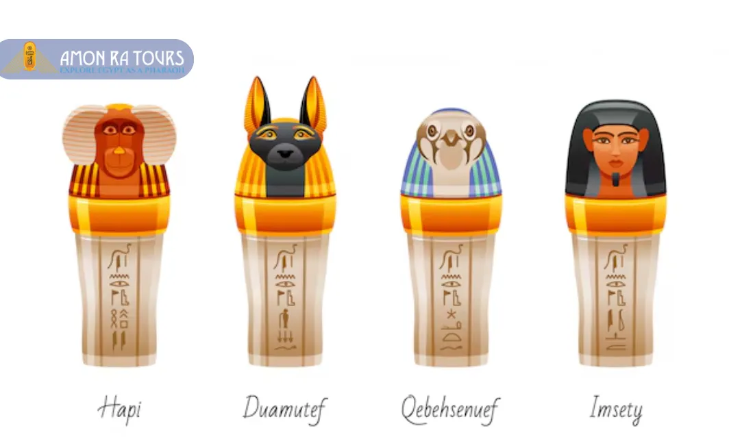 What Four Gods Were Associated with the Canopic Jars? Names, Roles & Symbols 2 What Four Gods Were Associated with the Canopic Jars